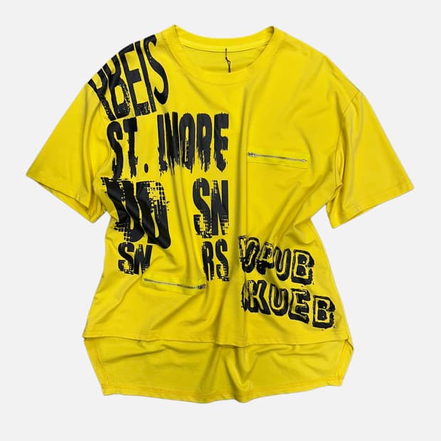 SALT SUGAR kitsch punk yellow t