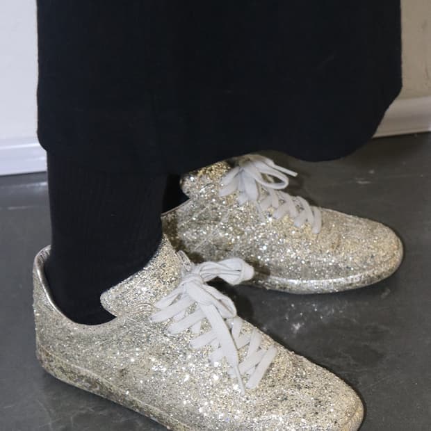 메종 마르지엘라 18SS  No.22 실버 글리터 스니커즈