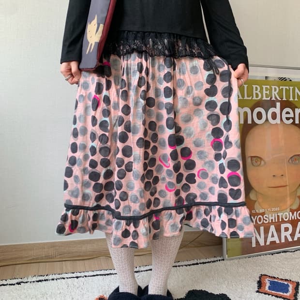 tsumori chisato, dot skirt