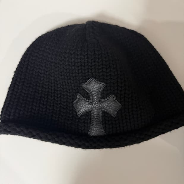 크롬하츠 크로스 레더 패치 캐시미어