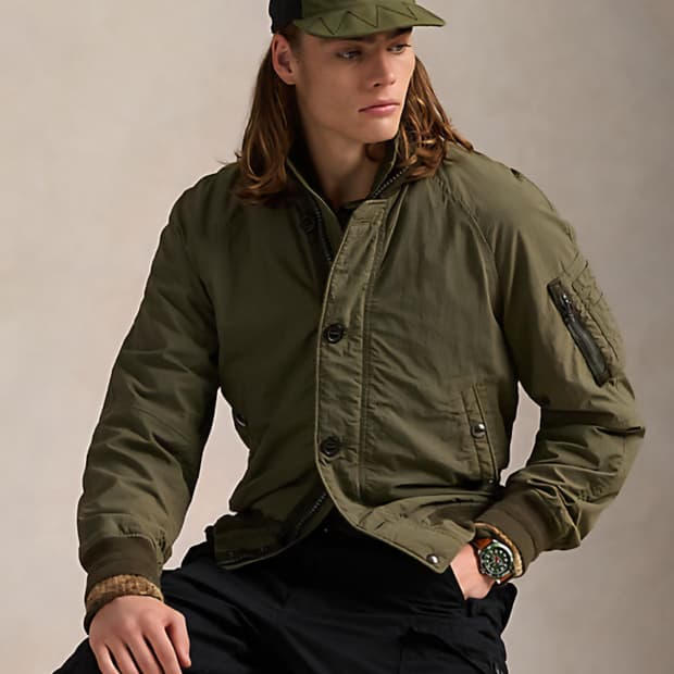 (L)폴로 랄프로렌 25fw 인슐레이트 보머자켓 올리브