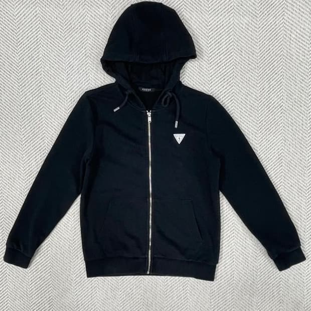 게스 GUESS 블랙 후드집업 S