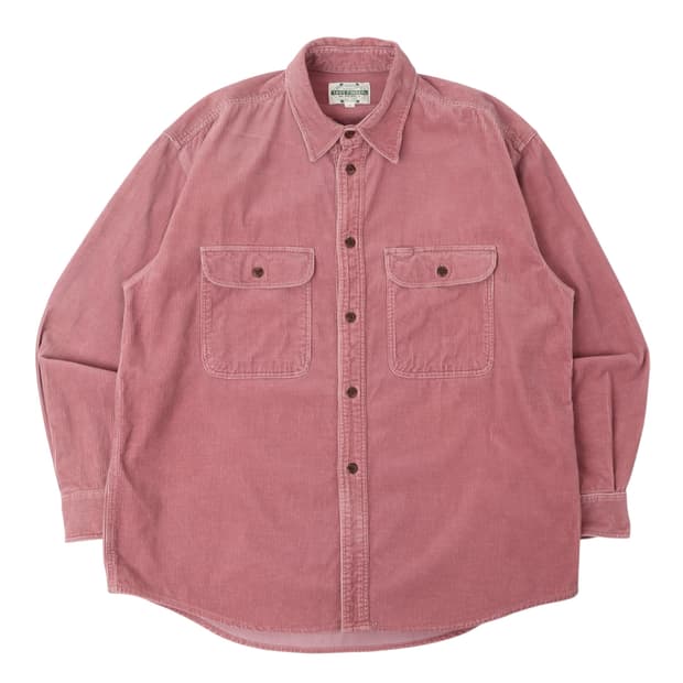 Tass finder 다크 핑크 코듀로이 워크 셔츠