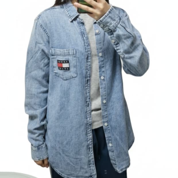타미힐피거 데님 셔츠M/빈티지 셔츠