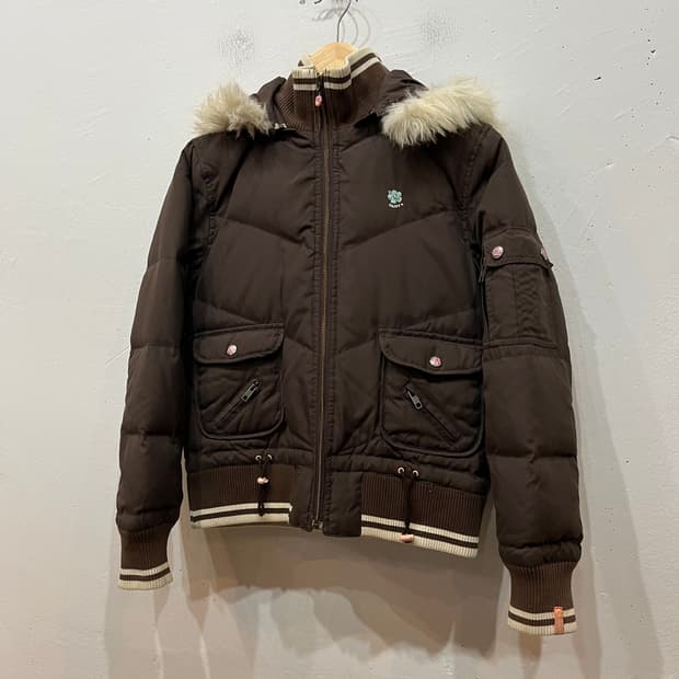 Daisy Lovers JPN 다운 봄버 패딩 브라운 우먼즈