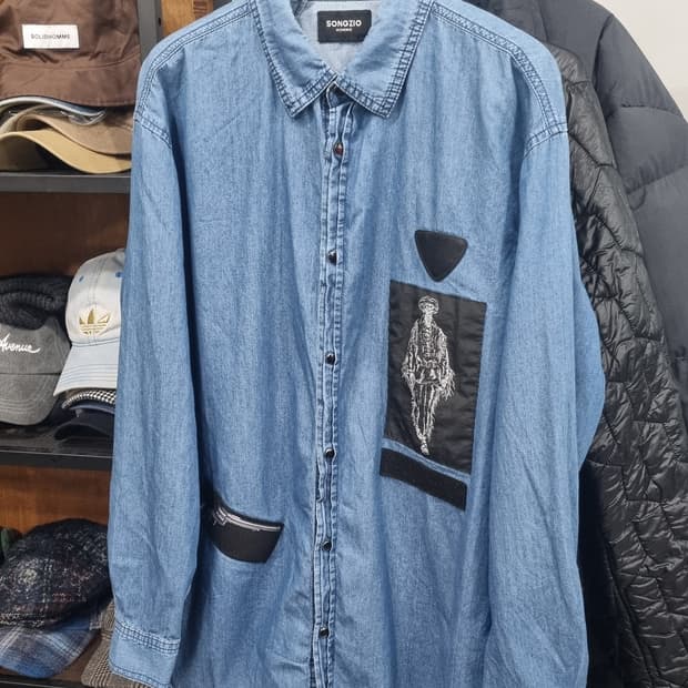 ((Songzio homme)) 데님셔츠 95사이즈 컨디션10/8