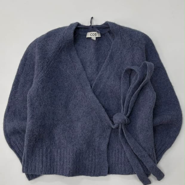 [S] 코스 랩 니트 알파카 울 가디건