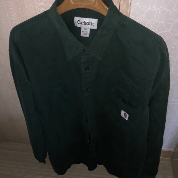 칼하트 빈티지 셔츠(그린-청록)