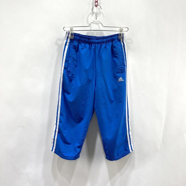 아디다스 주니어 7부팬츠 블루 밴딩 79