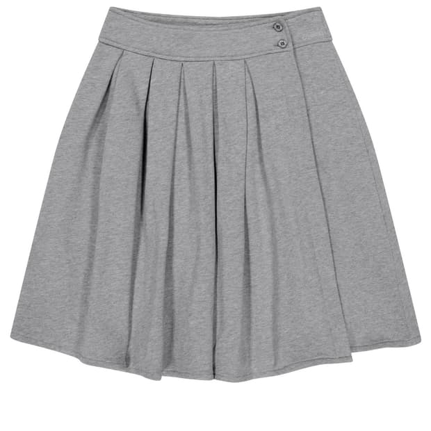 코이세이오 COZY SWEAT WRAP SKIRT MELANGE GREY