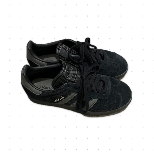 gazelle core black gold metallic gum