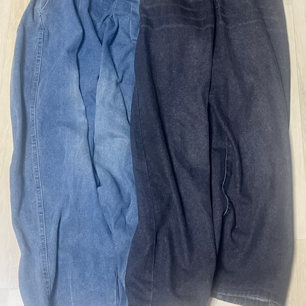 와이드 데님 팬츠2개묶음 