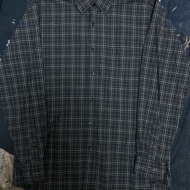 유니클로 체크 셔츠 XL