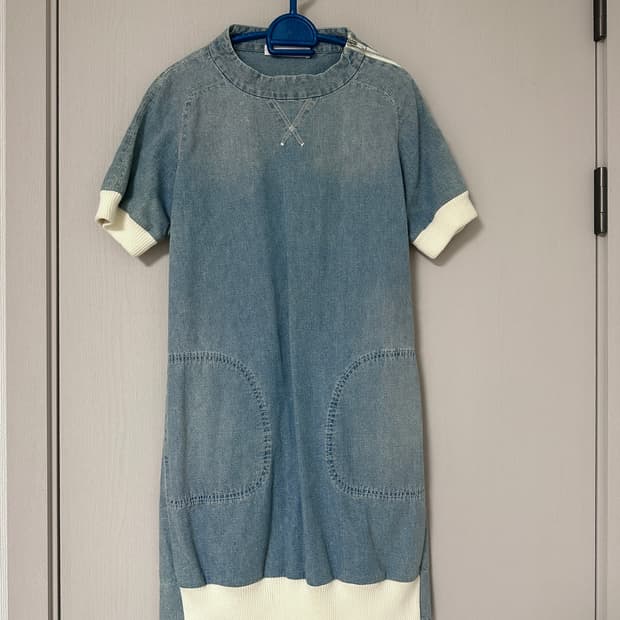 sacai luck denim dress