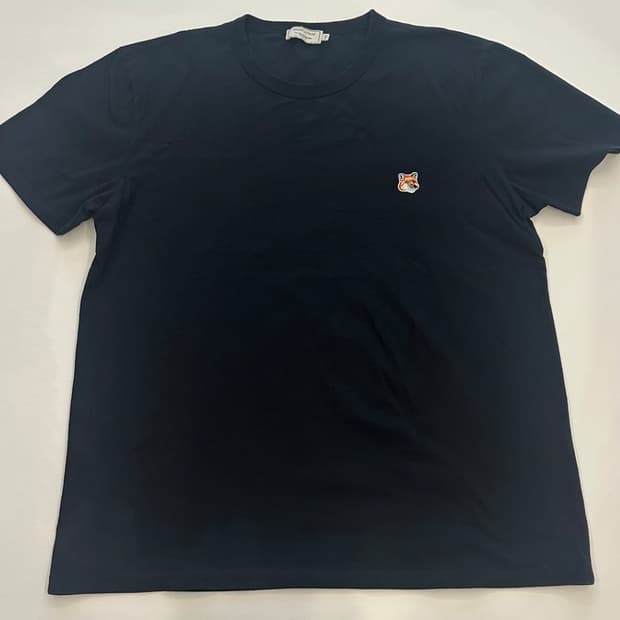 메종키츠네 반팔티 블랙 xxl