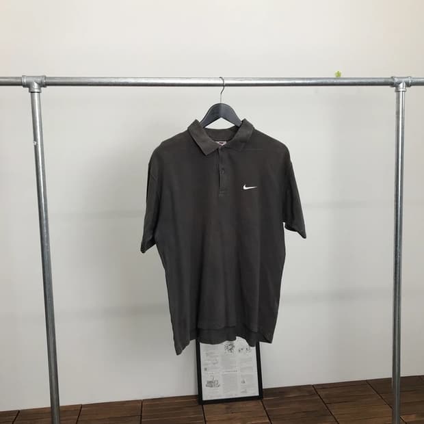 Nike Swoosh Polo Shirt Charcoa