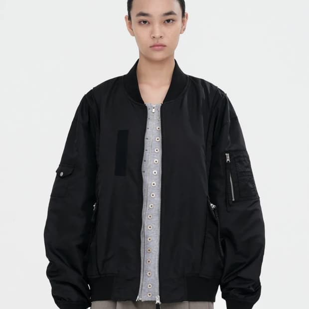 밀로우먼 블렌디드 플라이트 자켓 [블랙]ma-1