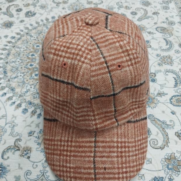 jpn 라이트온 너티독 체크무늬 볼캡