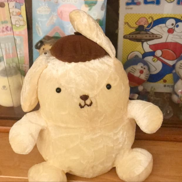 레어! 일본 고전 폼폼푸린 인형 푸딩 키티