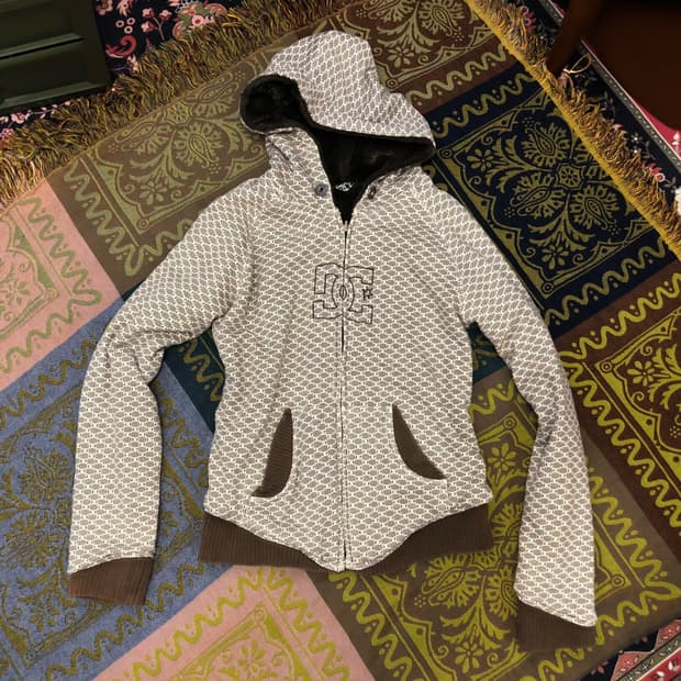 DC shoes reversible hood zipup