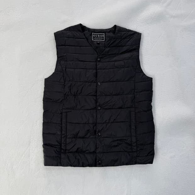 M 게스 구스다운 패딩 베스트 0303T
