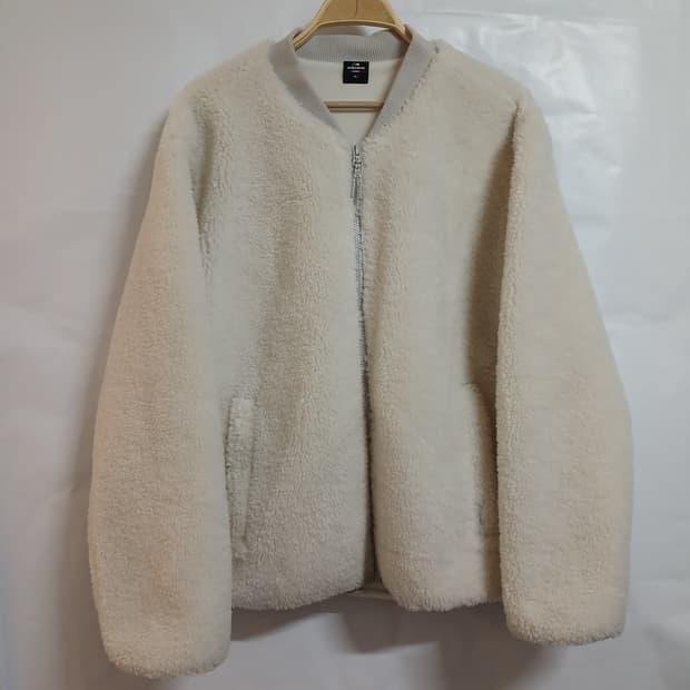 (XL,105)아이더 여성 노카라 플리스 뽀글이 크림