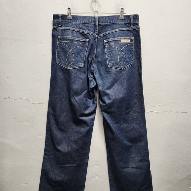 90s 캘빈클라인 생지 와이드 청바지