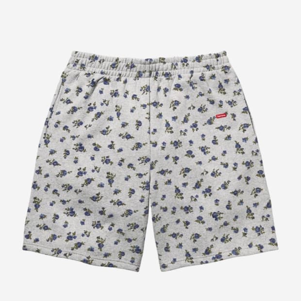 Supreme Small Box Sweatshorts Flowers