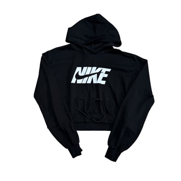 나이키 크롭 후드티