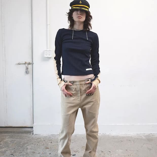 데어드 dared half and half 롱슬리브탑