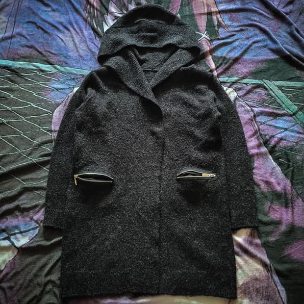 10s Dark Hooded Coat made in Korea