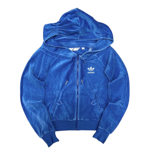 아디다스 파이어버드 벨루어 크롭 후드져지(85)