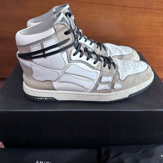 [44] AMIRI 스켈레톤 하이탑 스니커즈