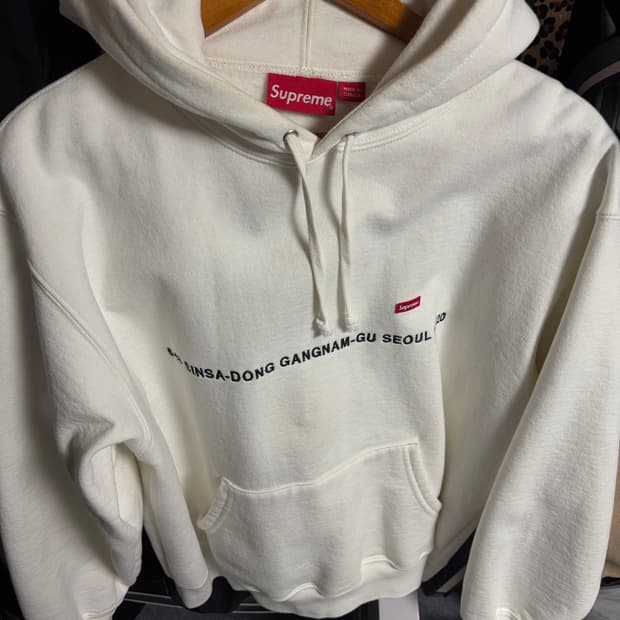 슈프림 서울 샵 후드