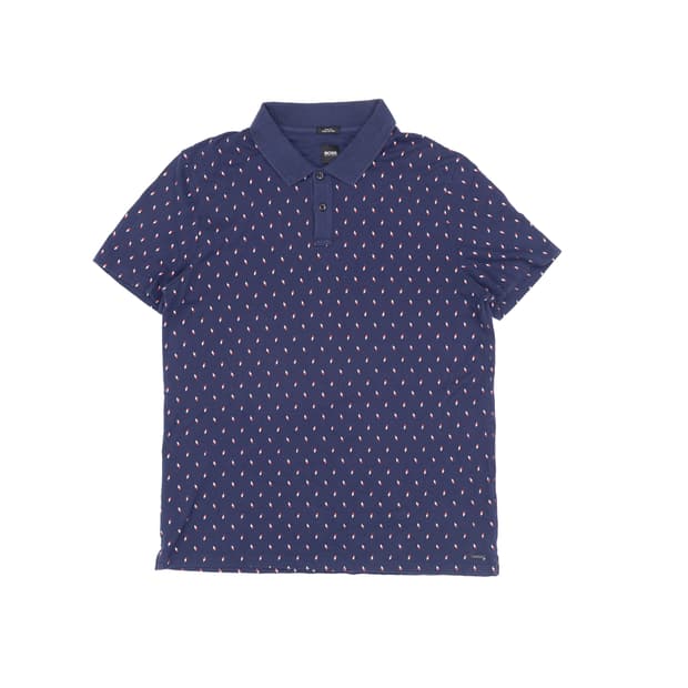 실측확인 보스 반팔 카라 티셔츠 0407M