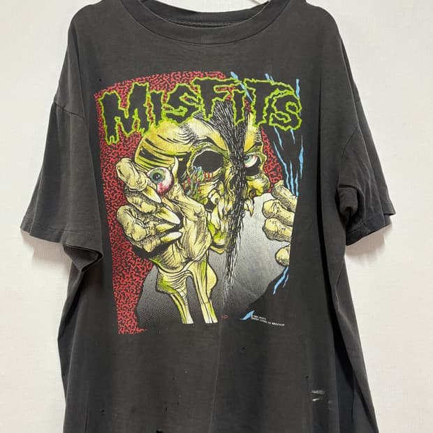 [XL] 1990 Misfits Ed Gein 패치 밴드 티셔츠
