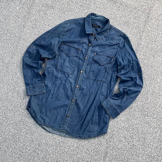 90 빈폴 포켓 데님 남방 0410M