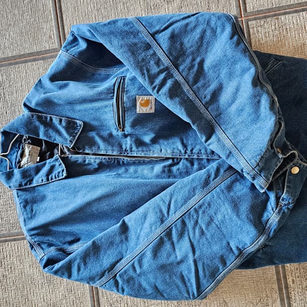 칼하트 WIP 디트로이트 자켓 블루 스톤 XL