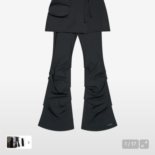 뚜오미오 스커트팬츠 STRAPPY SKIRT PANTS [BLACK]