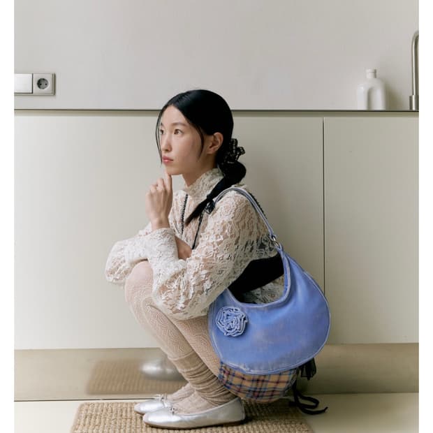 흐꺙 하모니 플랫슈즈 실버