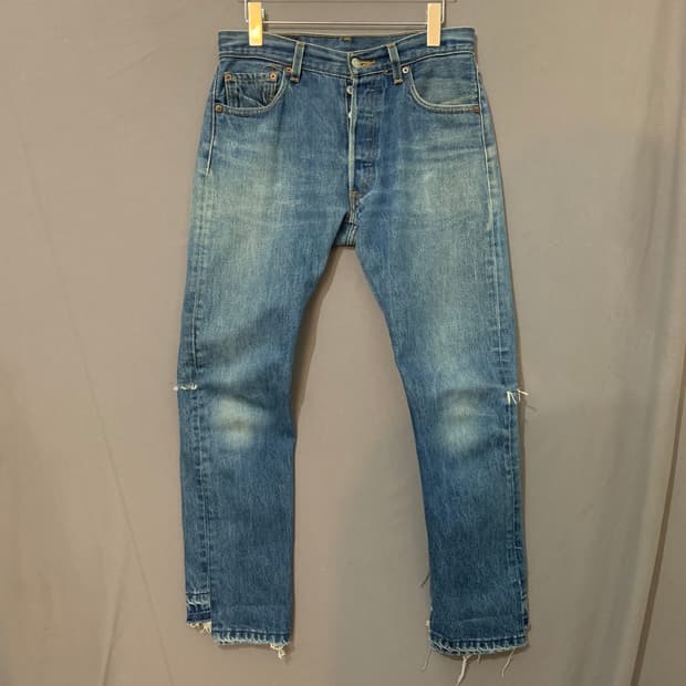 S 올드파크 리바이스 리메이크 절개 데님 청바지