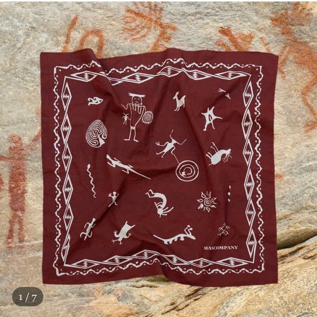 마스컴퍼니 반다나 MASCOMPANY Fossil bandana