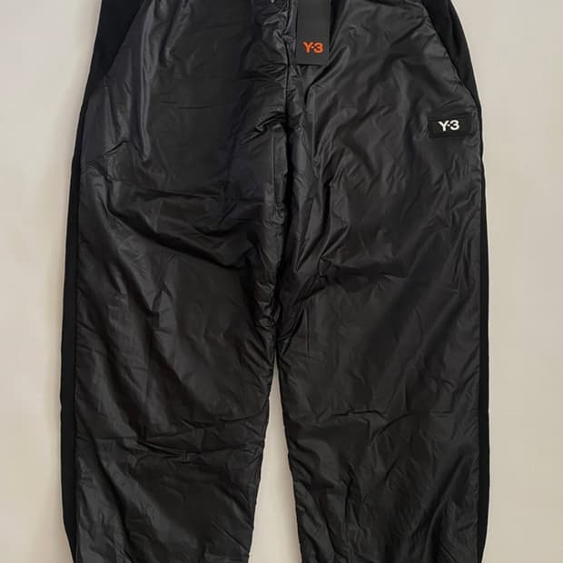 요지야마모토 Y-3 블랙 여성 블랙패딩팬츠