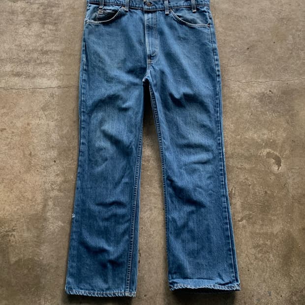 80s 리바이스 517 오렌지탭 데님 팬츠 38X31