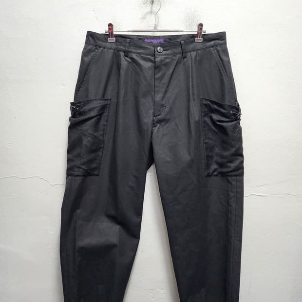 비슬로우 메쉬망 포켓 디테일 8부 팬츠