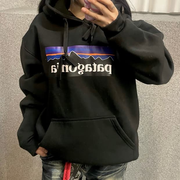 PATAGONIA Basic logo hoodie