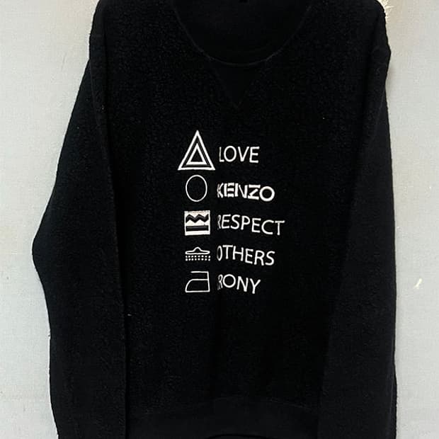 KENZO 겐조 4CD 양모 맨투맨 겨울 XL 105 