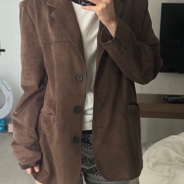 Vintage 갈색 벨벳자켓