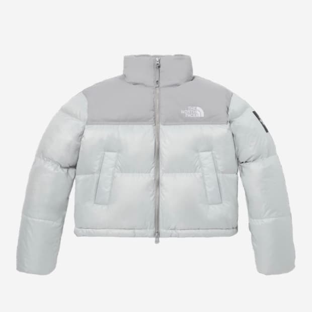 노스페이스 화이트 라벨 노벨티 눕시 다운 자켓 아이스 그레이 95(L)