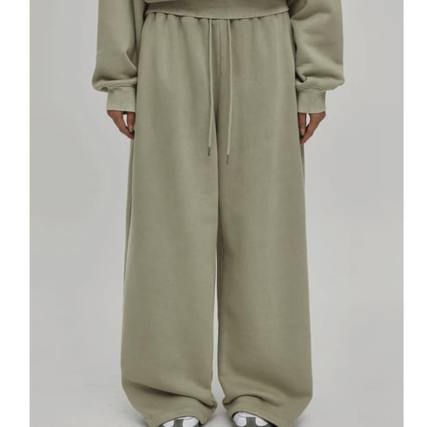 블랙업 헤비웨스트 투웨이 밴딩팬츠